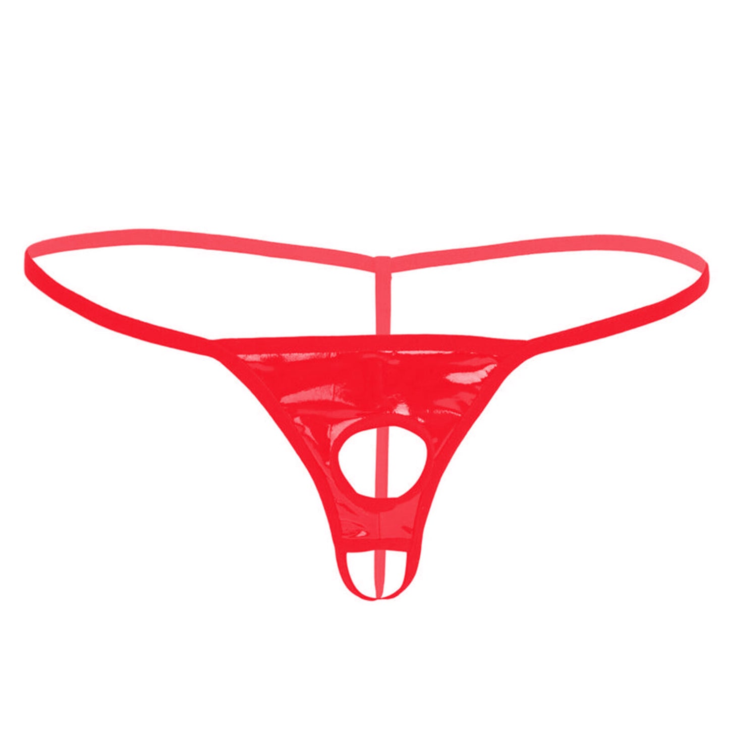 Metallic Black Patent Patent/Thong