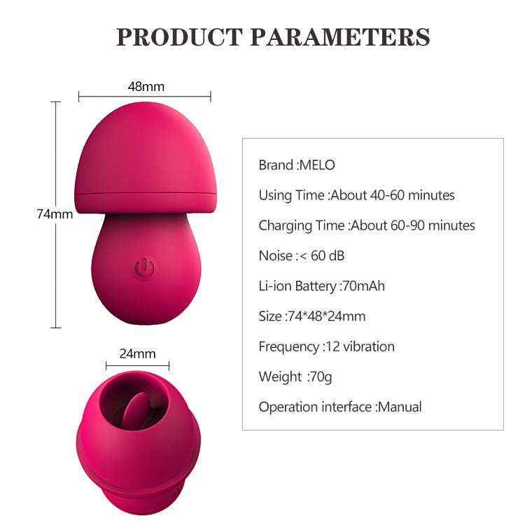 Mushroom Clitoral Tongue Stimulator