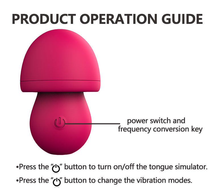 Mushroom Clitoral Tongue Stimulator